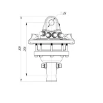 Rotator Formiko FHR 3.000L - Drehmotor 3t für Greifer, Holzgreifer – Bild 2