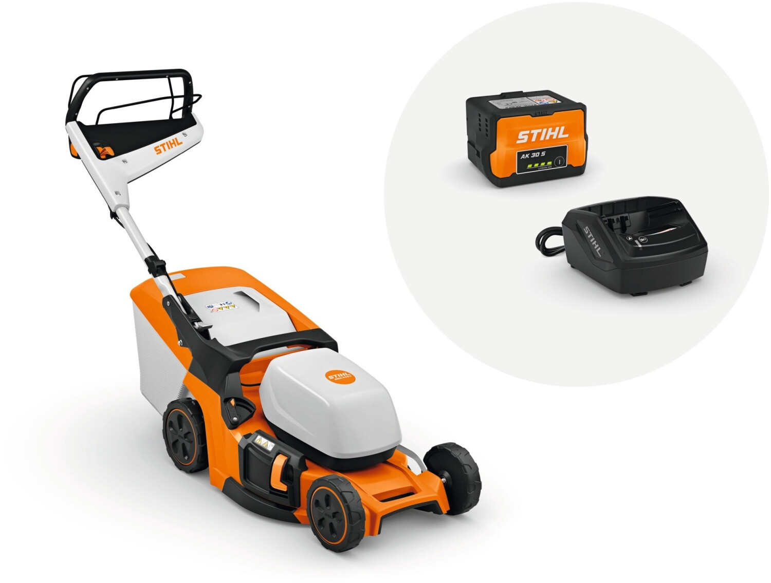 stihl-akku-rasenmaeher-rma-448-v-set-ak-30-s-und-al-101 Stihl Akku Rasenmäher RMA 448 V Set AK 30 S und AL 101 – Bild 1